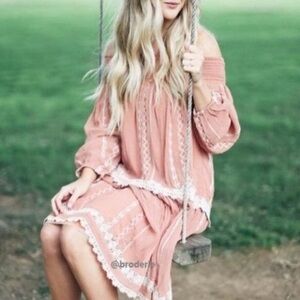 Anthropologie Orchard Lace dress by Floreat womens Sz S forest fairy prairie